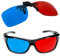 SunaOmni Lunettes 3D Anaglyphes Rouge Bleu Multicolore 3D Anaglyphes Durable FABRIC Lunettes 3D