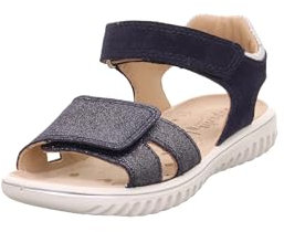 Superfit Mädchen Sparkle Sandale, Blau 8020, 32 EU