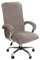 Samtplüsch Bürostuhl Bezug mit Armlehne Einfarbig,Stretch Bezug für Bürostuhl Elastische Stuhlhussen Spandex Office Computer Stuhlbezüge Abnehmbare für Stuhlhussen Bezug,Khaki,XL