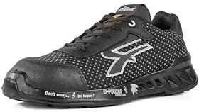 U-POWER RED LEVE LOGAN, Sicherheitsschuhe, leichte, durchtrittsichere Unisex-Sneaker, Bastsohle, Infinergy-Einsatz, mit Aluminium-Zehenkappen - 44