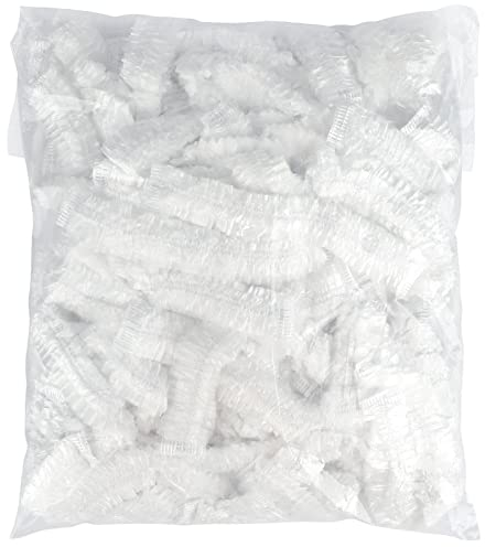 G2PLUS 50PCS Disposable Shower Caps - 44CM Plastic Elastic Bath Cap - Waterproof Hair Caps for Home Use, Hotel, Spa, and Hair Salon