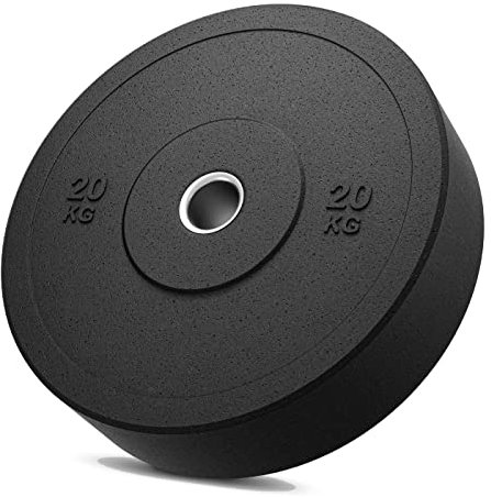 Bumper Training with Olympic Hole 51mm Disc Plate 20kg for Barbell Dumbbells Weight Lifting Professional