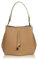 INYATI CLEEO - Schultertasche Handtasche Damen | 100% VEGAN | Hochwertiges PU in verschiedenen Farben | Umhängetasche Crossbody Bag camel/lightgold