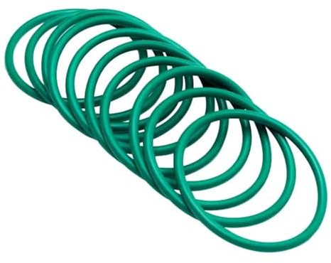 5 Stück Fluorkautschuk-O-Ringe, 53mm AD, 47mm ID, 3mm Breite, FKM-Dichtungsdichtung für Maschineninstallationen, Grün