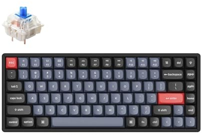 Keychron K2 Pro QMK/VIA Drahtlose mechanische Tastatur Hot-Swap Mechanischer RGB-beleuchteter Schalter mit Aluminiumrahmen K Pro Blau