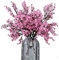 JAKY-Global Künstliche Blumen 12 Stück Getrocknete Unechte Seide Blumen Babysbreath Pflanze Dekoration für Hochzeit Sträuße Haus Garten Party Blumenschmuck(Pink)