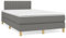 OHOOWOO Boxspringbett mit Matratze Dunkelgrau 120x190 cm Stoff,Ergonomisches Boxspringbett mit höhenverstellbarem Kopfteil und kuscheliger Taschenfederkernmatratze für erholsamen Schlaf