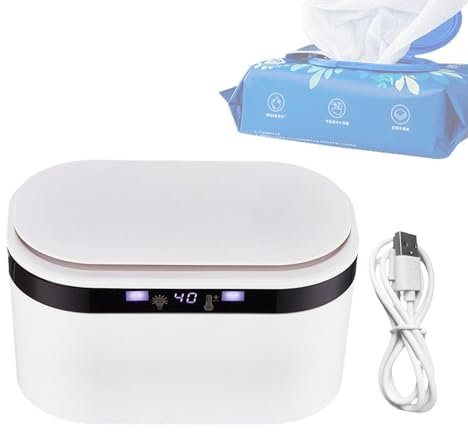 Thermostatic Wipes Warmer, Portable USB Wipes Heater, Toddler Wet Wipes Dispenser, Safe Wipes Warmer, Hygienic Wipes Heater, Car Wipes Warmer, Travel Wipes Heater, Camping Wipes Dispenser