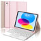 FOGARI Teclado para iPad A16 11 Generación 2025/10 Generación 2022 con Touchpad, Funda con Español Ñ Teclado para iPad 10/11 Generación A16 Teclado con Trackpad, Rosa
