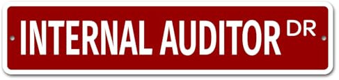Metallschild „Internal Auditor“, 10,2 x 40,6 cm