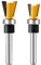 Yueqing Zhongji Dovetail Router Bits 2 Pieces with Bearing ,1/4 Inch Shank ,Cutting Dia in 1/2 5/8,Dovetail Joint Router Bit Set for Making Boxes Drawers Chests