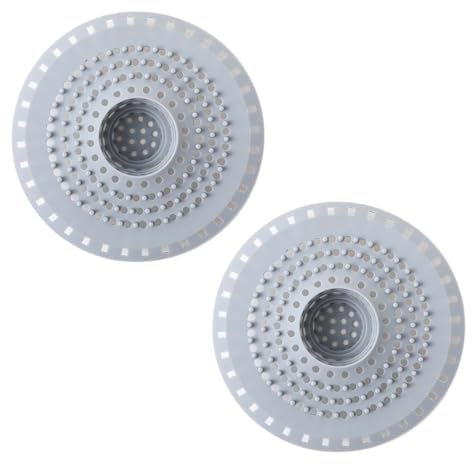 2PCS Filtro Ducha Pelo Silicona Atrapa Pelos Ducha, Coladores de Drenaje Tapón de Filtro Plegable, Atrapa Pelos Ducha Filtro Desague Ducha Duradero Filtro de Cabello para Baño, Bañera, Cocina
