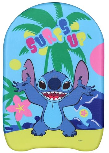 Disney Stitch SCHWIMMBRETT, leicht, sicher, zum Schwimmenlernen für Kinder im Schwimmbad 44x30x4 cm (Stitch)