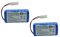 WYTRVC Batterie Li-ION 14,8 V 3400 MAh – Compatible avec Rowenta/Tefal/Explorer Séries 20/40/60 Les Aspirateurs Robots(2pcs)