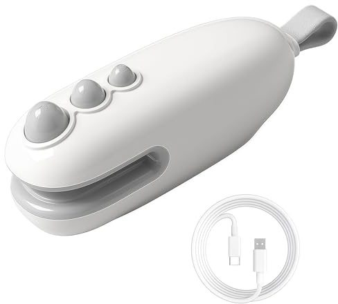 EHIOG Mini Folienschweißgerät, Bag Sealer, 2 in 1 Versiegelungsgerät, USB Aufladung, Haushaltshelfer & Tüten Verschweißer für Lebensmittellagerung, Tragbar Tütenverschweißer