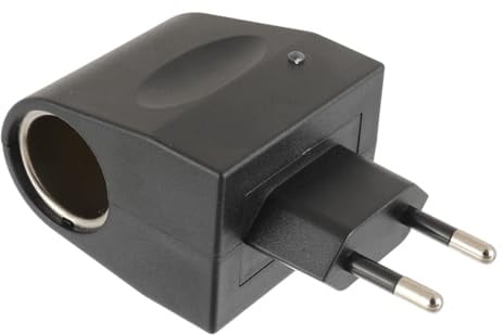 CDDCWZ Adattatore da 230 V a 12 V, presa accendisigari, convertitore da CA a CC con spina europea, adattatore per caricabatterie, convertitore di tensione, presa di alimentazione