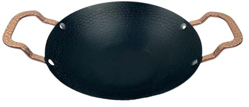 F Fityle Padella per paella in metallo antiaderente, resistente, per campeggio, ristorante, cucina domestica, 38 Cm con Maniglia