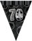 Unique Party 90807 - 9ft Foil Glitz Black 70th Birthday Bunting Flags