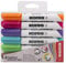 Kores - K-Marker XW1: Bunte Whiteboard Marker mit Rundspitze, Trocken Abwischbar und nahezu Geruchslose Tinte, Schul- und Bürobedarf, Set aus 6 Sortierten Farben