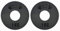 Micro Gainz Kilogram Fractional Weight Plate Set of 2 Plates, .25KG, .50KG or 1KG, Plate Set Designed for Olympic Barbells & Strength Training, Made in USA (Black 1KG)
