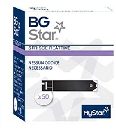bgstar - 50 Streifen reagenz für die Kontrolle der Blutzucker - BG Star mystar