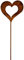 Manufaktur Lichtbogen Rost Gartenstecker Herz 60 cm