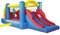 Château Gonflable pour Enfants 5m60 : Aire de Jeux Gonflable avec Mur d'obstacles et Double Toboggan - Souffleur et Sac de Rangement Inclus - L560 x P255 x H190 cm - Wipe Out