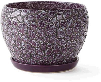 liushop Pflanzentopf Kaktus Keramische einfache Wohnzimmer-Blumen-Topf-Hauptbalkon-Büro-Dekoration Gartenblumentöpfe (Color : G, Größe : XXL)