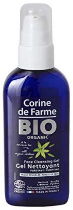 Corine de Farme - Gel Nettoyant Certifié BIO - Gel Lavant Purifiant et Hydratant Visage - Formule Naturelle Enrichie aux Extraits Naturels d'Aloe Vera et de Verveine - Doux & Frais - 150 ml