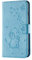 Norn for iPhone 11 Phone Case,Embossed Love Heart Elephant Butterfly Pattern Folding Stand PU Leather wallet case,shokproof Flip Cover Protective Case with Card Slots,Magnetic Closure,Blue