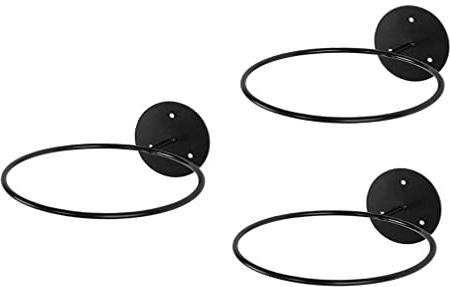 TOPBATHY 3pcs Metal Ball Holder Wall Mount Plant Holder Ball Rack Holder Wall Storage Organizer for Basketball Volleyball Soccer Ball Football Display