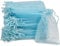 Carehabi - Organzasäckchen, Organzabeutel, Geschenkbeutel Organza, Schmuckbeutel, Hochzeit-Säckchen, Lavendelsäckchen-Säckchen (10 x 15cm, Hellblau)