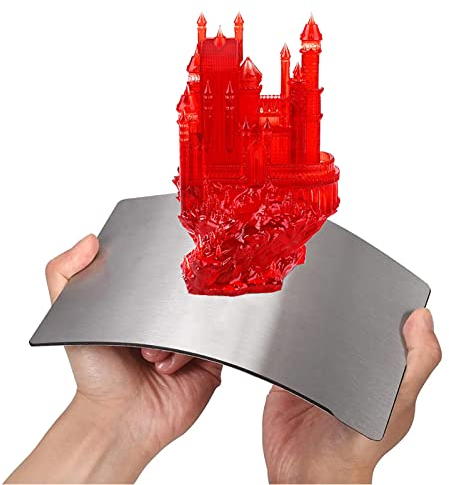 UNIXYZ Bauplatte für ELEGOO Saturn 4 3 2 Ultra 8K 12K MSLA 3D-Drucker, 225 x 128 mm flexible magnetische Bauplattform mit Bettbasis