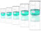 Onilab verre tasse à mesurer 50ml 100ml 250ml 500ml 1000ml (Pack de 5) 3.3 BORO Griffin Low form avec impression Graduate Science verrerie pour laboratoire, salle de classe ou à la maison