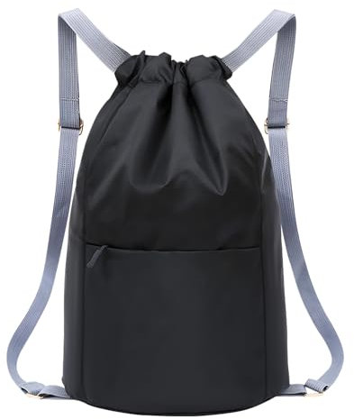 ZSMJAER Spazioso Zaino Sportivo, Borsa con Coulisse, Zaini Sportivi Alla Moda, Borsa Sportiva Impermeabile, Pieghevole e Leggera, Ha Maniglie Regolabili, Ideale per Lo Sport e Il Tempo Libero