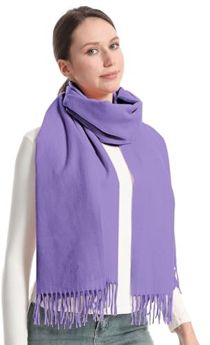 lifwimner Sciarpa Donna Invernale Cashmere Scialle Pashmina Elegante Lungo Morbida Calda Stole Spessore Avvolgere(Viola)