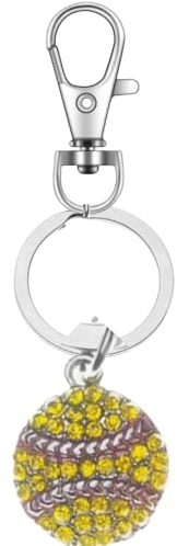 Sportybella Basketball, Softball, Volleyball Schlüsselanhänger, Baseball-Schlüsselanhänger, Fußball-Schlüsselanhänger, Teamgeist, Geschenk für Spieler, silber