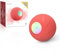 Cheerble Wicked Ball PE - Verbesserte Gummiversion Hundeball - Selbstrollender Hundespielzeug mit 3 Spielmodi & LED-Licht - Robustes interaktives Hundespielzeug für mittelgroße bis große Hunde (Rot)