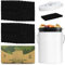 AIRNEX Kohlefilter für Komposteimer – Packung mit 12 extra dicken Aktivkohle-Geruchsfiltern, Ersatz-Set für Küchenkompostierung – 3,5 x 0,10,2 cm
