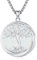 Eusense Baum des Lebens Halskette für Frauen 925 Sterling Silber Baum des Lebens Anhänger mit weißen Opal Baum Anhänger Kette für Frauen Mädchen