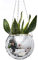 KTW1A3 15cm Planteur de Boule de Disco,Pot de Fleurs Boule à Facettes avec Chaîne et Corde en Macramé, Boho Macramé Plante Cintre pour Intérieur Extérieur Maison Jardin Jardinière Décor