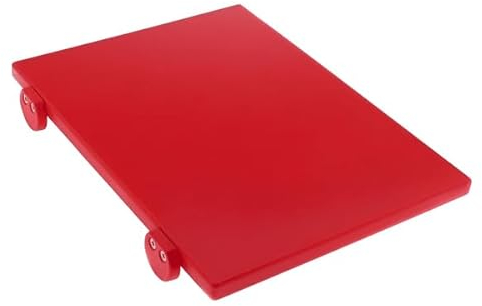 Tagliere Professionale in Polietilene Rosso 50x40x2 con fermi