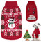 Nobleza Hundepullover Weihnachten, Rollkragenpullover für Katzen und Hunde, Hundepullover mit Lustigem Schneemann-Muster, Weich Weihnachts-Hundepullover für Katzen, Kleine Mittelgroße Hunde, L