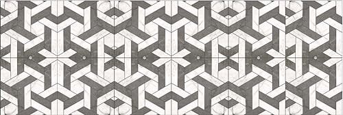 HUBDECO - Teppich - Küchenteppich - Badezimmerteppich - Badteppich - Küchenläufer - Teppich Läufer - Teppich Küche - PCV, Vinyl - rutschfest - Fliesen Stein Optik - 40x120cm