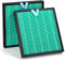 HSIAMEN Vital 100S Toxin Absorber Replacement Filter Compatible with LEVOIT Vital 100S Air Purifier, Compared to Part # Vital 100S-RF-TX, 3-in-1 High-Efficiency Activated Carbon, Green 2-Pack