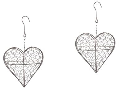 Ciieeo 2stücke Hängeblumentopf Für Sukkulenten Rustikaler Wandpflanzer Mit Stilvollem Design Für Innen Und Außendekoration Als Blumenampel Oder Pflanzgefäß