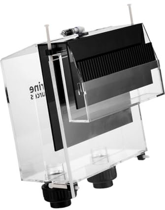 Milageto Überlaufkasten Einlass Überlaufkasten Aquarium Zubehör Acryl Einfach zu installierender Überlaufkamm Innenfilter Siphon Selbststart, 5000L Schwarz