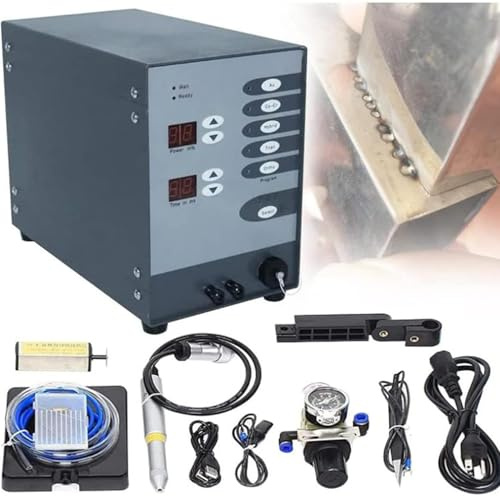 YLANMEI Saldatore Laser Saldatura Laser Automatica a Punti per Gioielli Saldatrice Regolabile 2 in 1 Saldatore a impulsi Portatile Multifunzionale