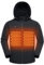 AEGJEGVD 2024 Heizjacke Herren Winter Warm Beheizbare Jacke Beheizte Jacke mit Kapuze Wärmende Beheizbare Weste Daunenjacke mit 3 Temperaturstufen 4 Heizzonen Heizmantel Funktionsjacke Outdoorjacke