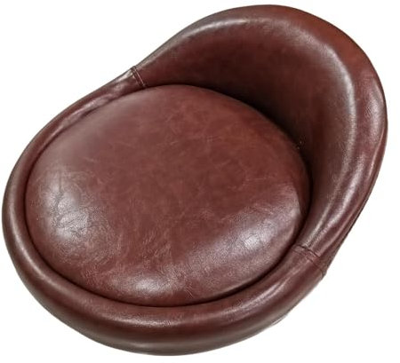 Amagogo Barhocker Ersatzsitz mit Niedriger Rückenlehne, Einfach zu Installierende Ersatzteile, Barhocker Ersatzsitzkissen für Küchenbar, Braun